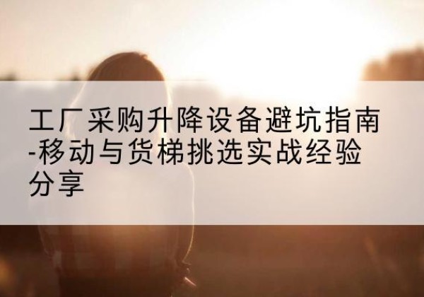 桓仁移动式升降机怎么选-工厂采购升降设备避坑指南-移动与货梯挑选实战经验分享
