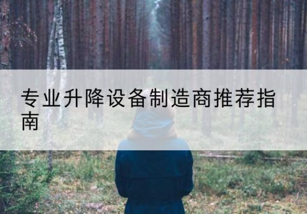 桓仁电动剪叉升降平台厂家-专业升降设备制造商推荐指南